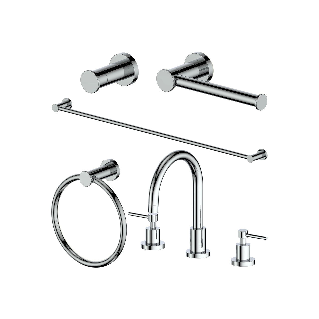 Z-line Bathroom Hardware Sets model 5BP-EMBYACCF-BN